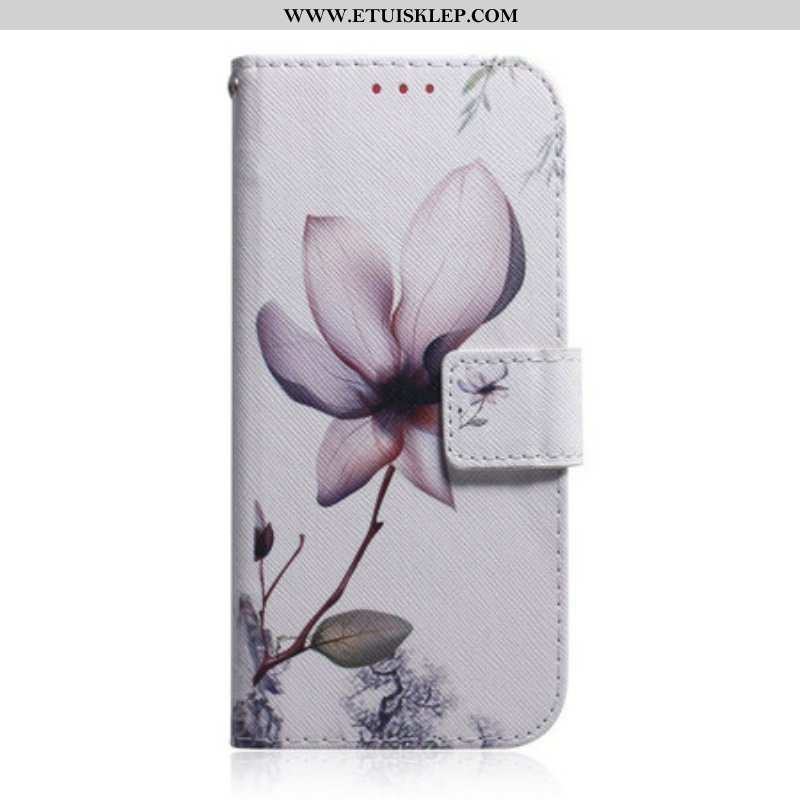Etui Folio do Samsung Galaxy S21 5G Kwiat Zgaszony Róż
